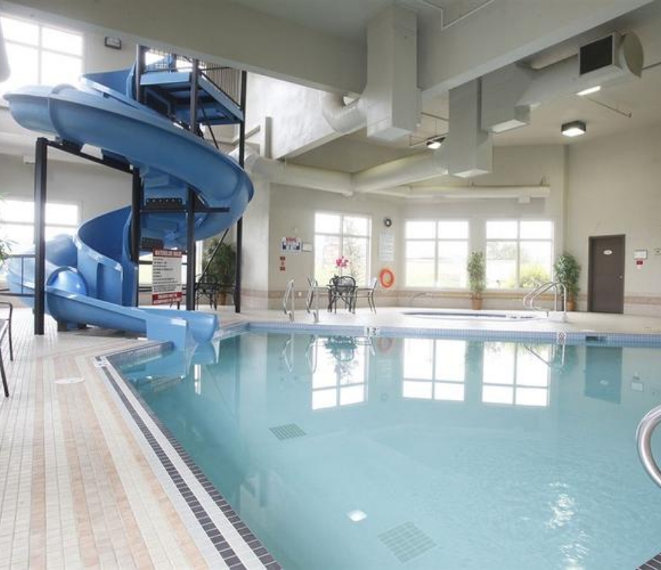 Heated Indoor Pool, Waterslide and Hot Tub